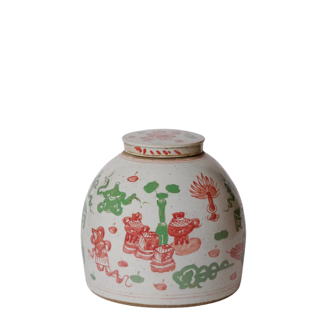 Catel Handpainted Porcelain Jar