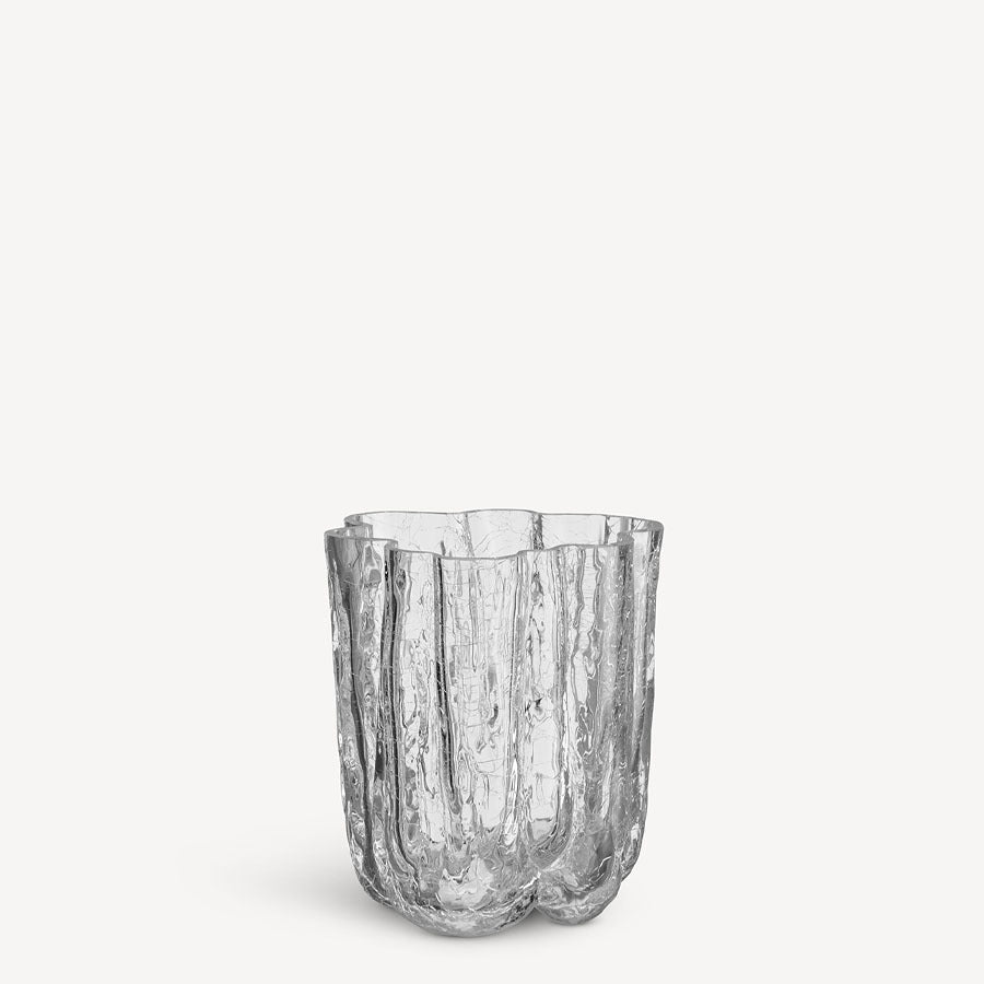 Crackle Vase Clear Small