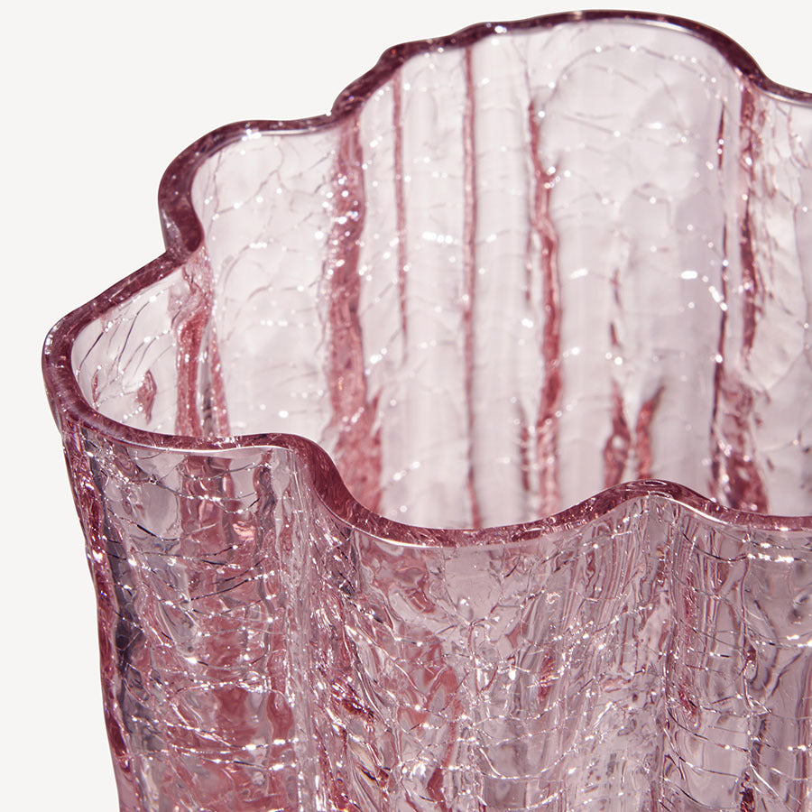 Crackle Vase Pink Small