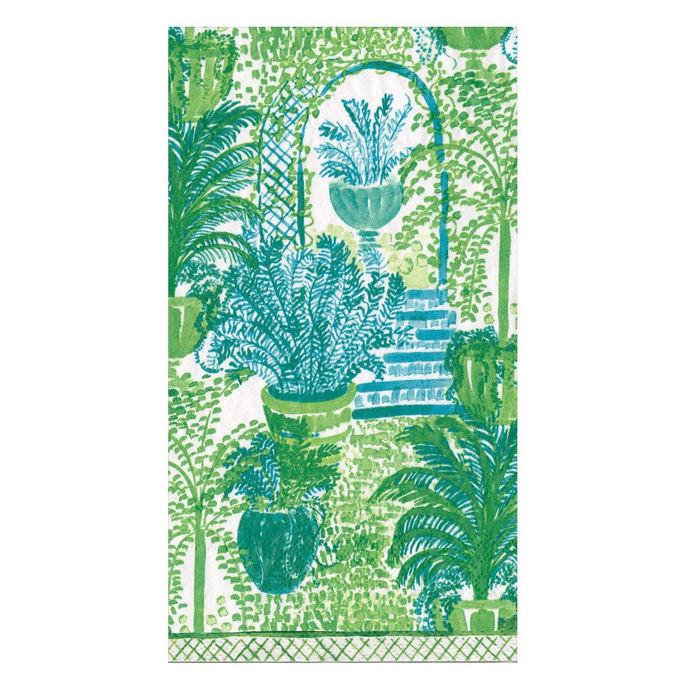 Caspari Garden Arbors Guest Towel Napkins