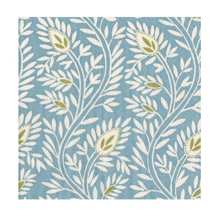 Caspari Samsara Stone Blue Cocktail Napkins