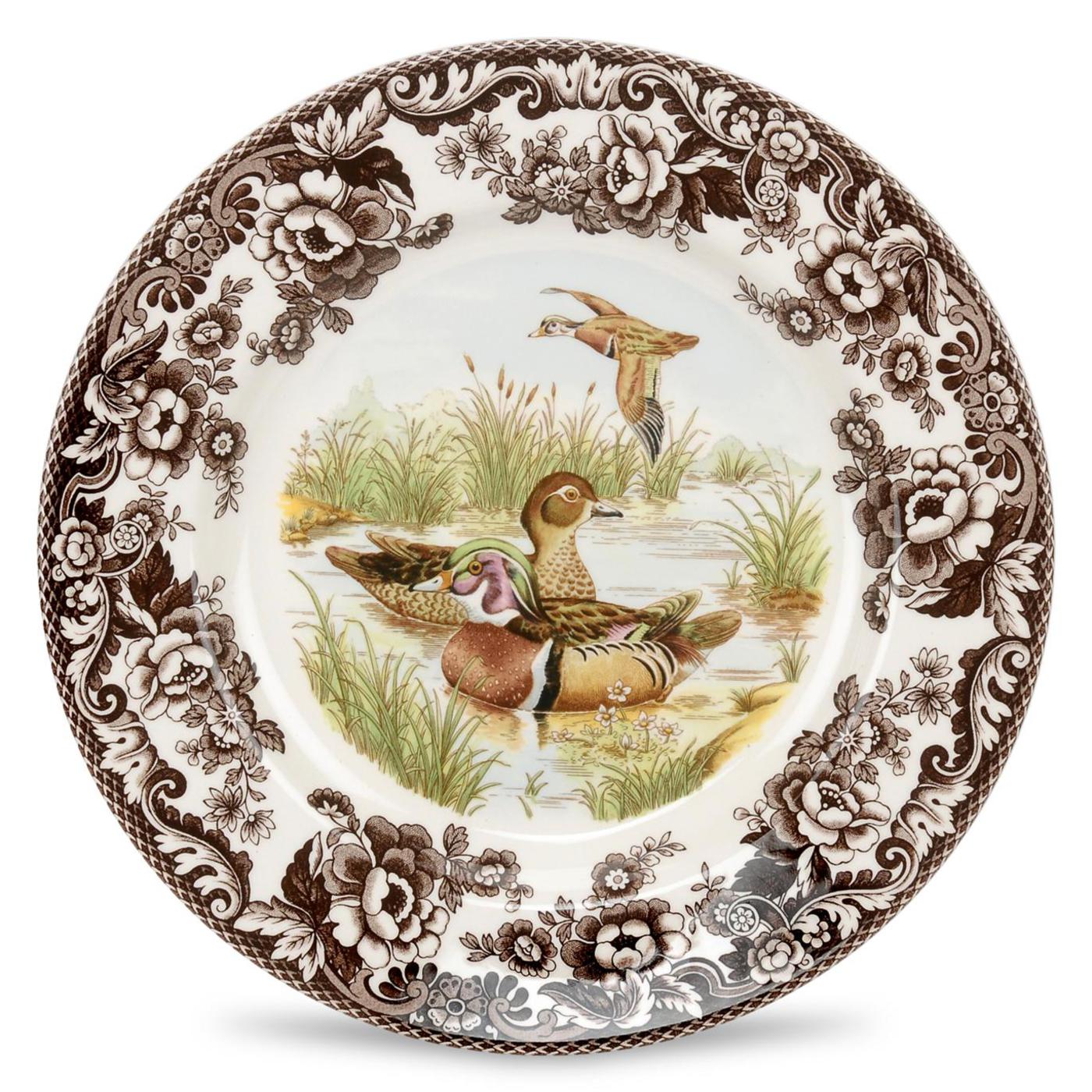 Spode Woodland Salad Plate, Wood Duck