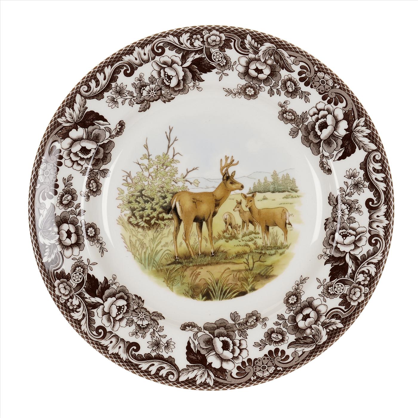 Spode Woodland Dinner Plate, Mule Deer