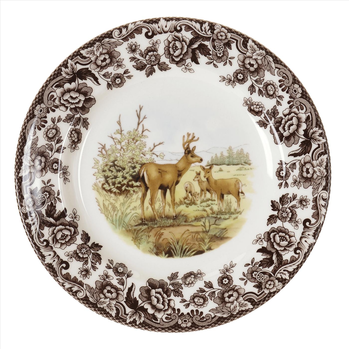 Spode Woodland Salad Plate, Mule Deer