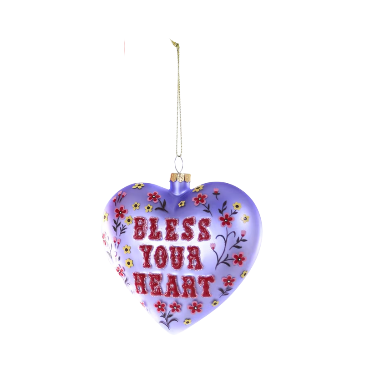 Bless Your Heart Ornament, Lavender
