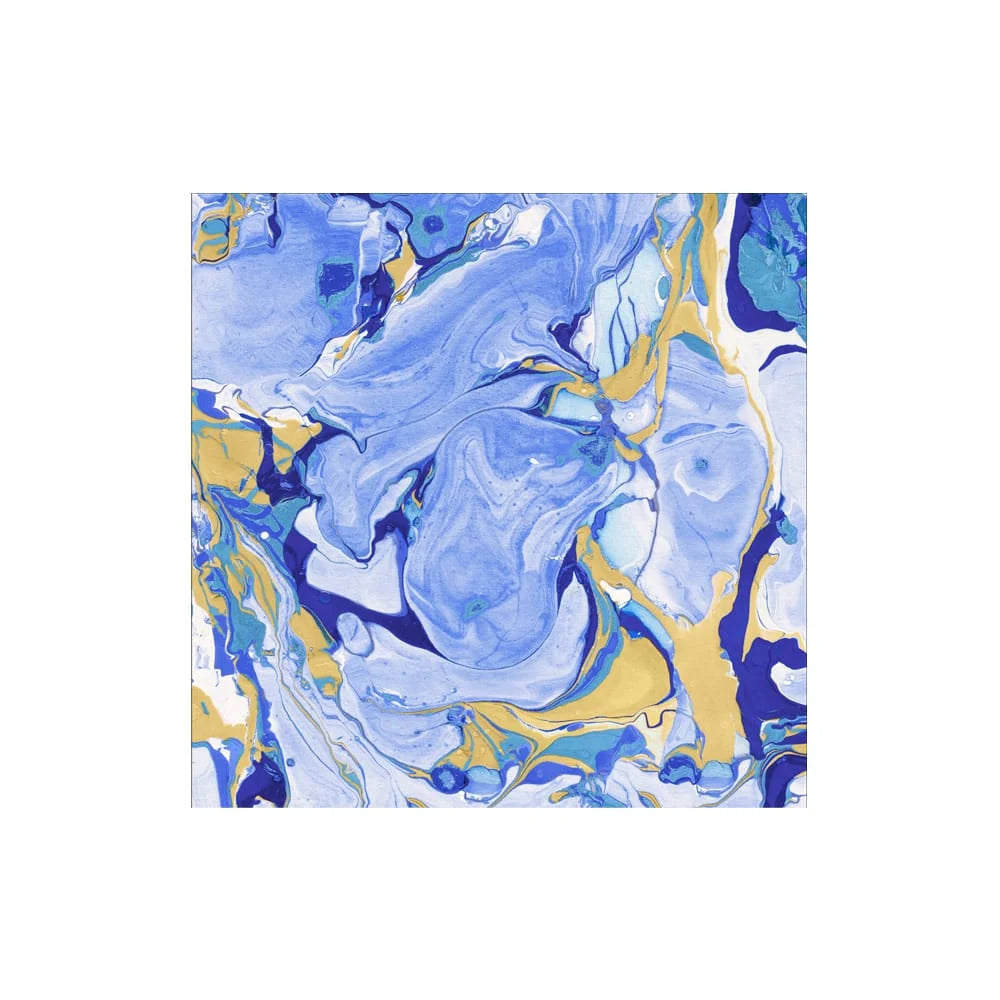 Caspari Marbled Blue Cocktail Napkins