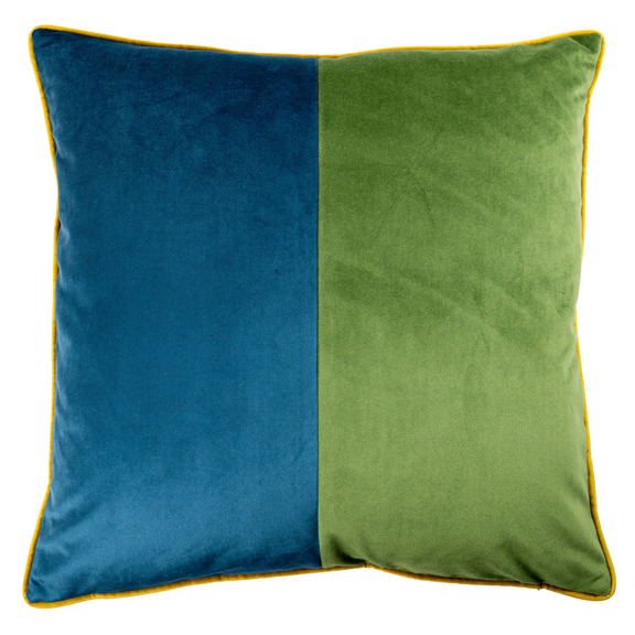 Early Pillow, Lima/Petrol/Brass