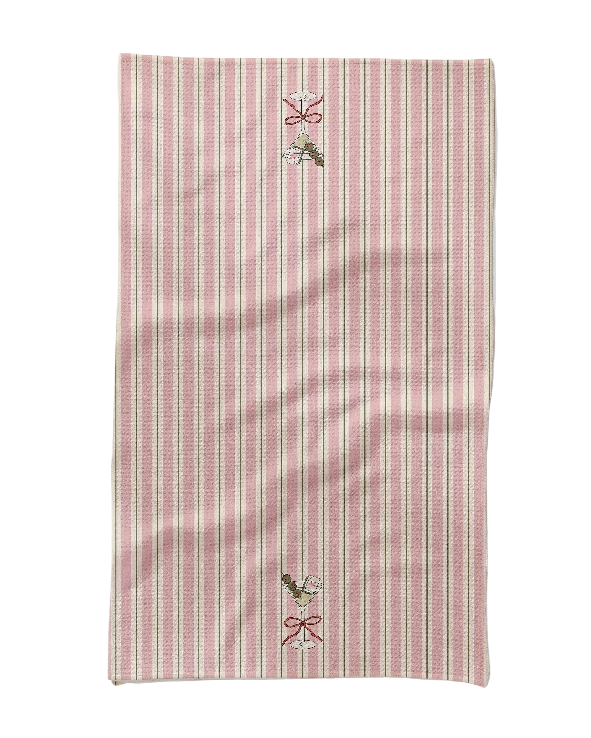 Martini Stripe Tea Towel