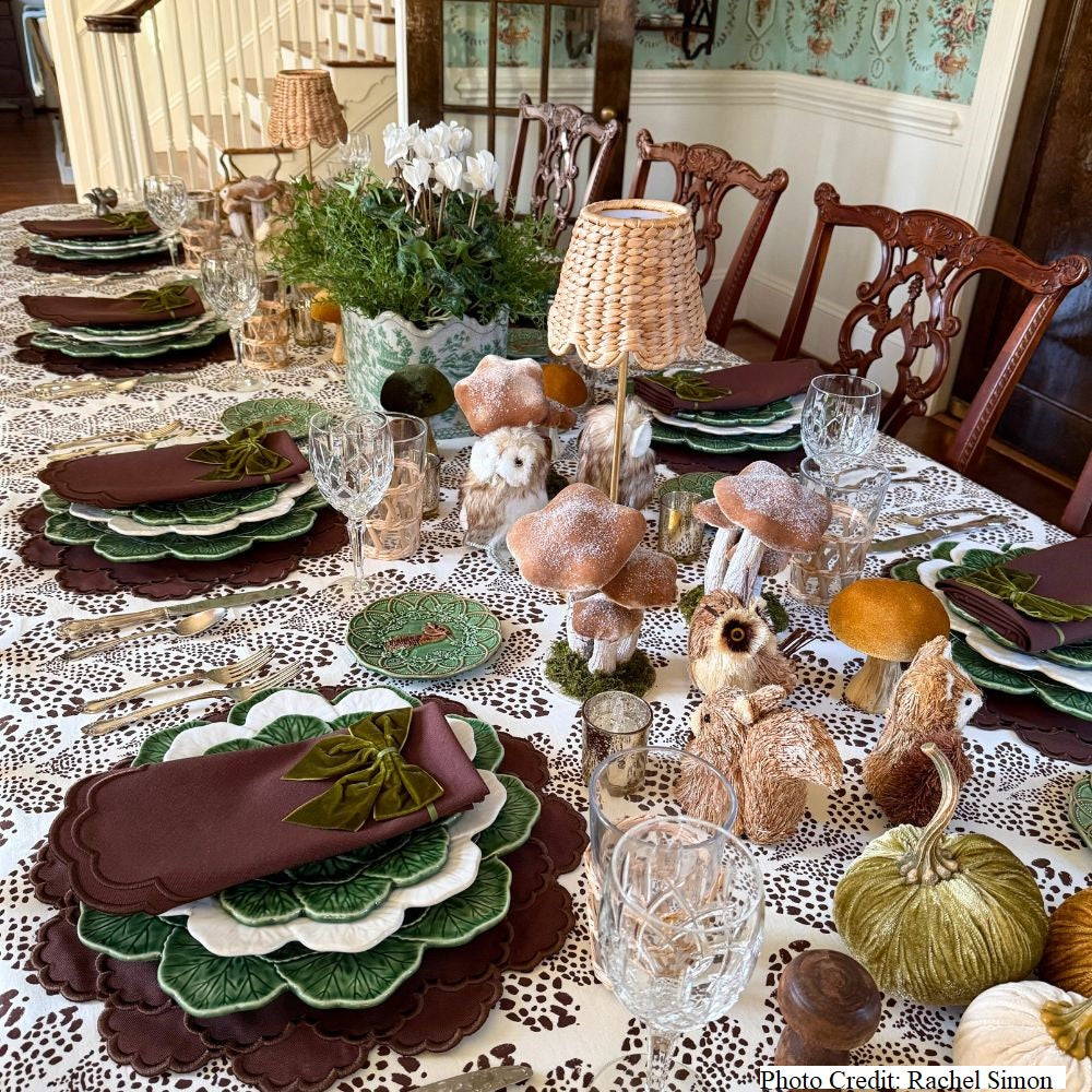 Lillian Placemat, Cocoa, Set of 4