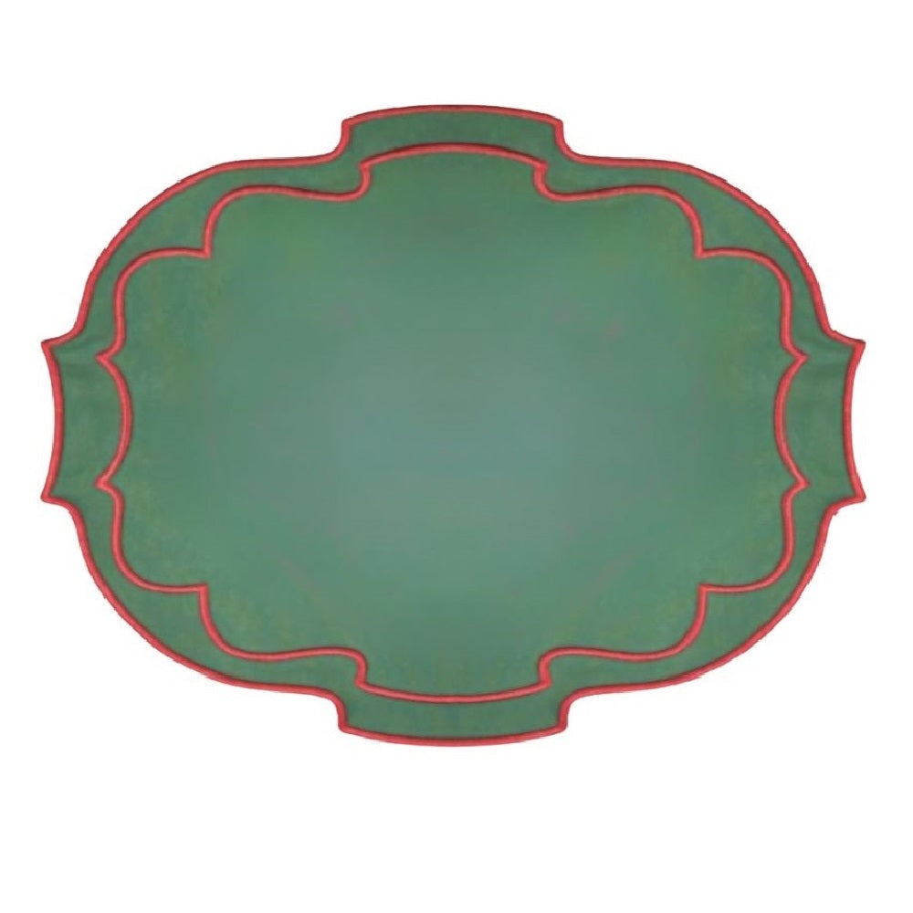 Christmas Belle Placemats, Green, Set of 4