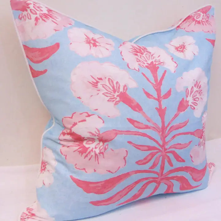 Poppy Love Pillow, Pink & Cloud