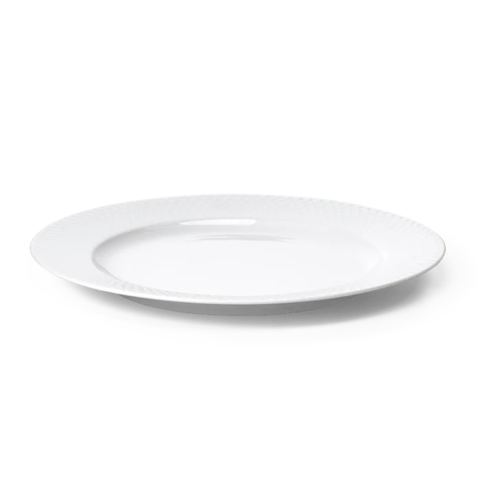 White Porcelain Dinner Plate, 10.6