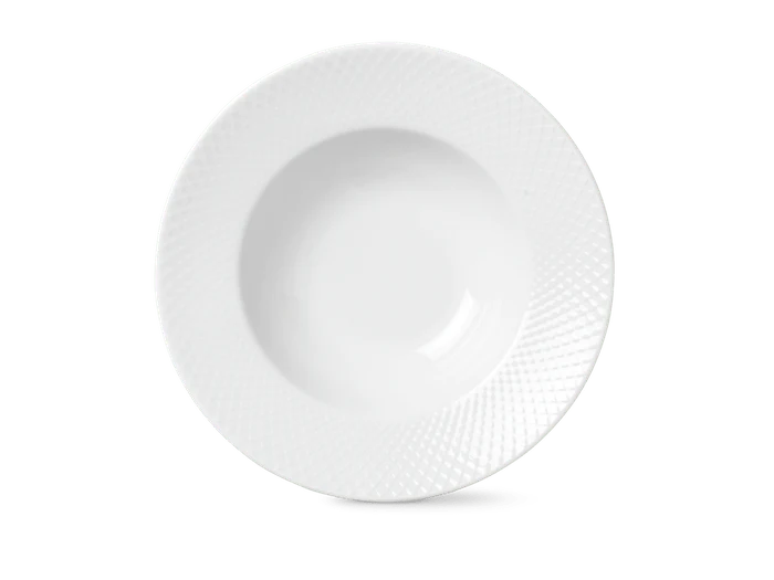 White Porcelain Soup Plate