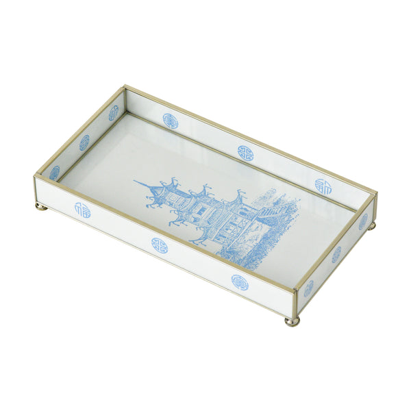 Glass Valet Tray, Pagoda