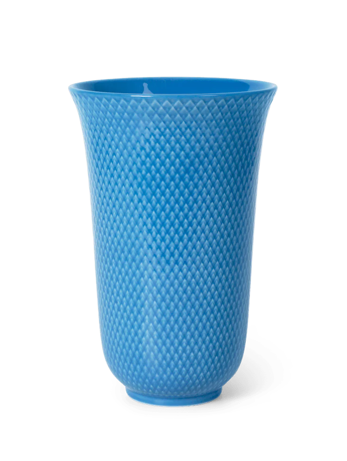 Blue Porcelain Vase, 7.9"