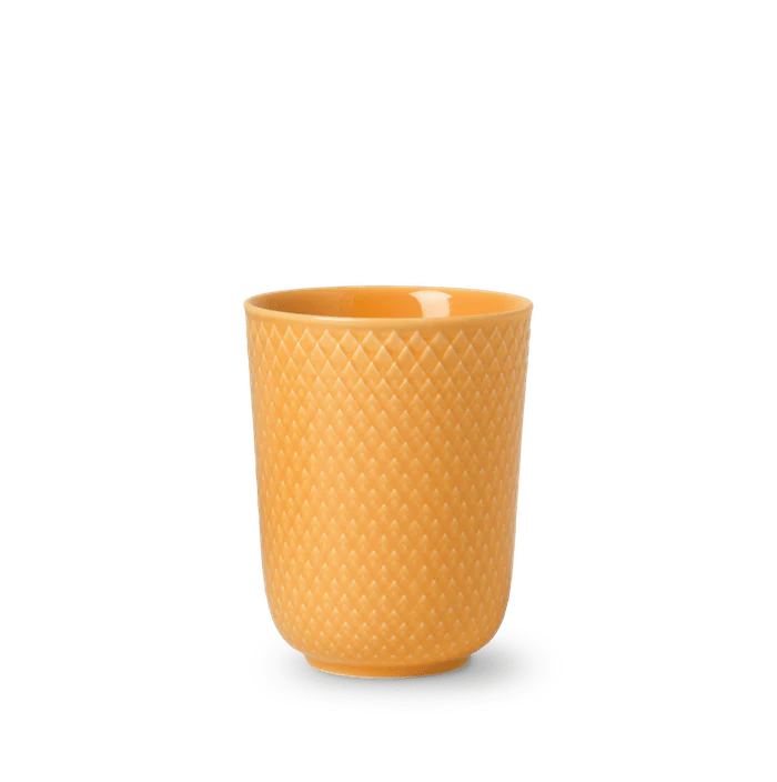 Yellow Porcelain Mug, 11.2 oz