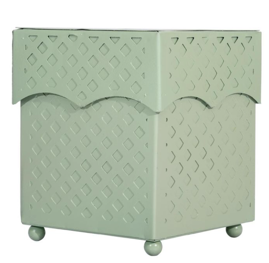 Lynette Celadon Lattice Tissue Holder