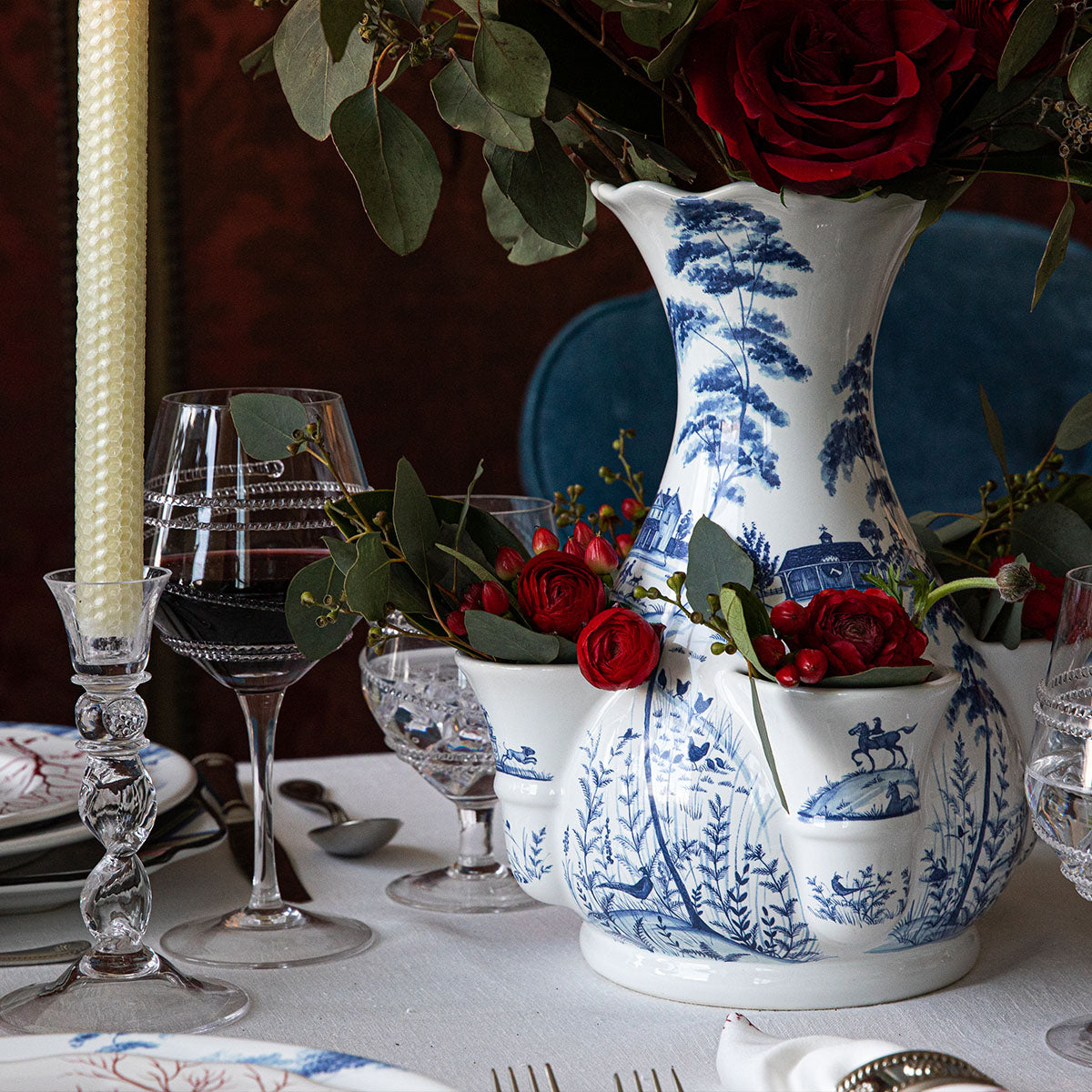 Juliska Country Estate 11.5" Tulipiere Vase, Delft Blue
