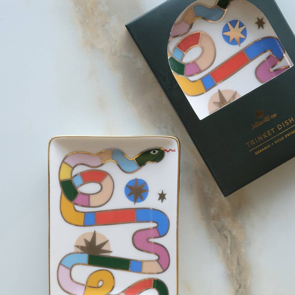 Rainbow Snake Trinket Dish