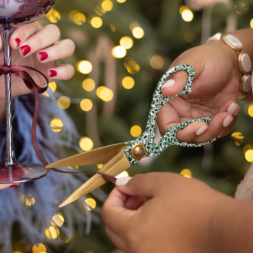 Scissors, Emerald Floral