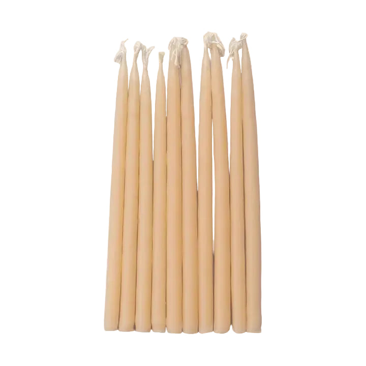 Desert Sand Tapered Candles, Set of 10