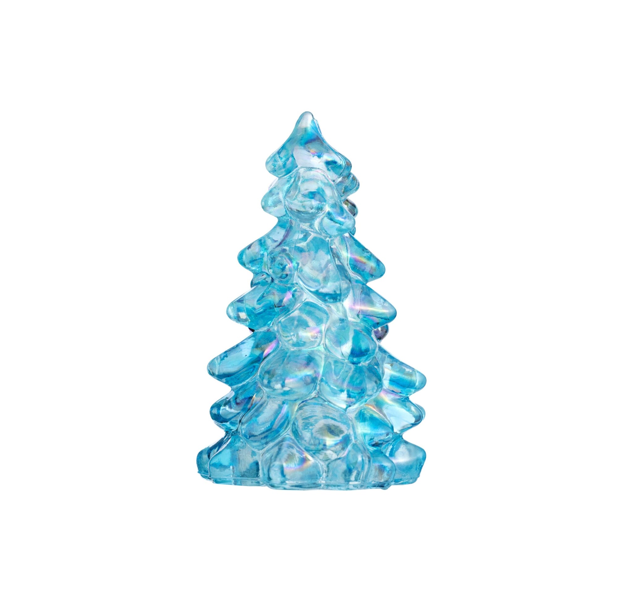 Blue Luster Glass Tree, Tiny