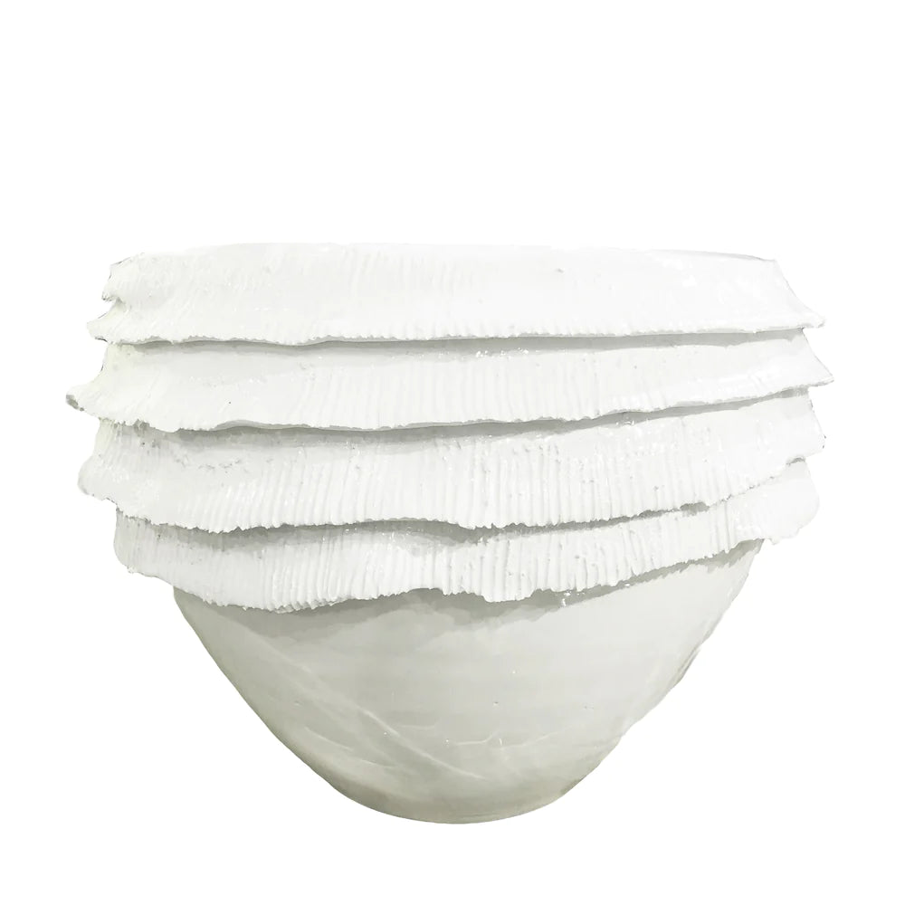 White Texture Bowl