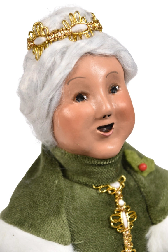 Byers Choice Gold Sparkle Mrs. Claus