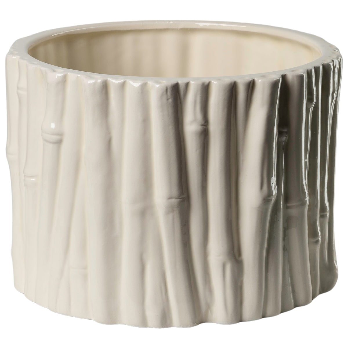 Anise Faux Bamboo Cachepot, Medium