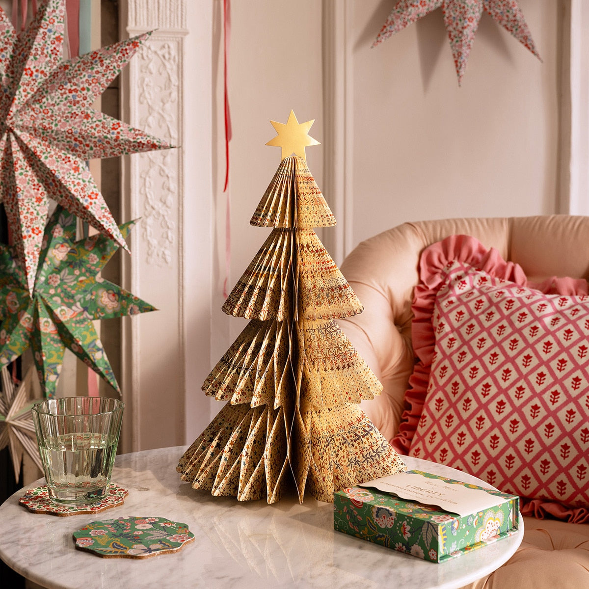 Meri Meri x Liberty Paper Honeycomb Trees, Set of 3