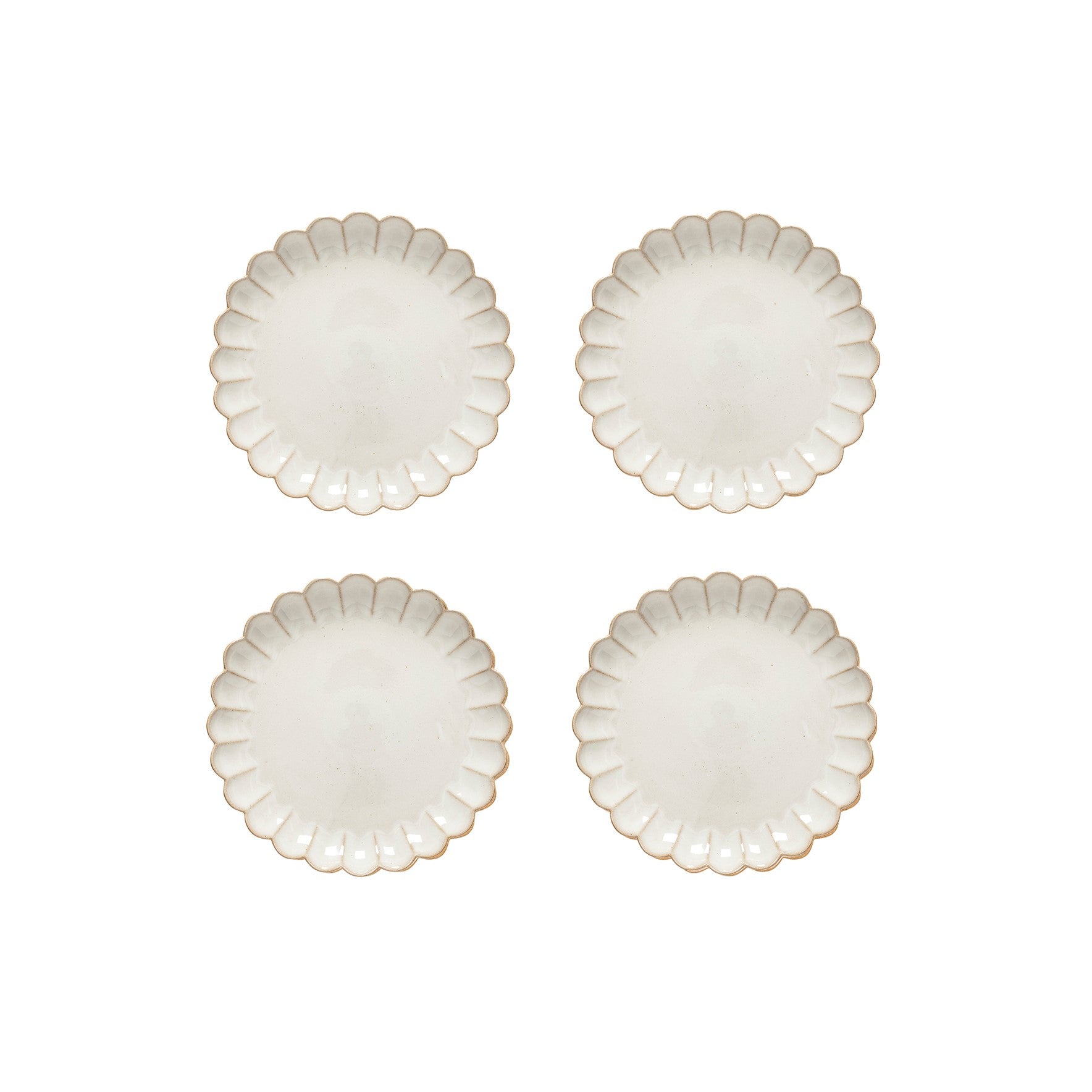 Costa Nova Marrakesh Dinner Plates, Sable Blanc, Set of 4