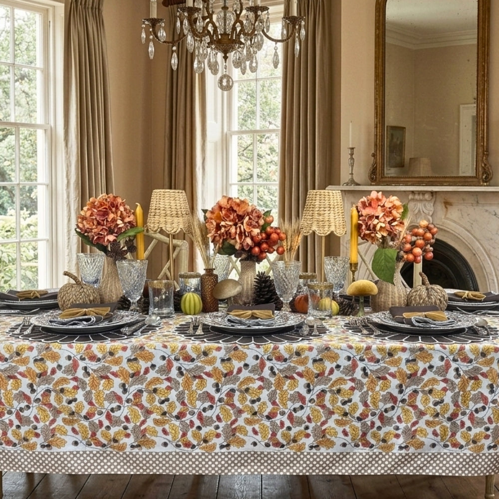 Acorns & Leaves Tablecloth