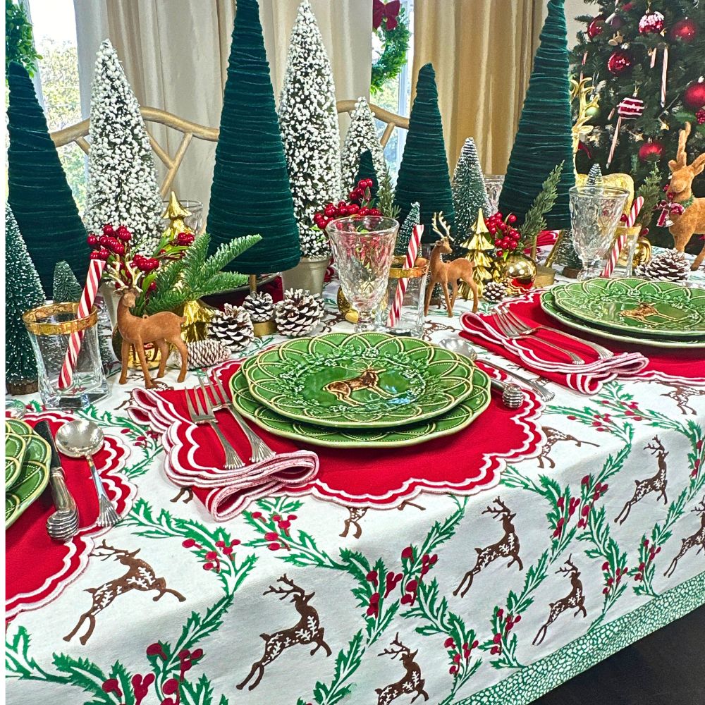 Bettina Placemats, Red, Set of 4