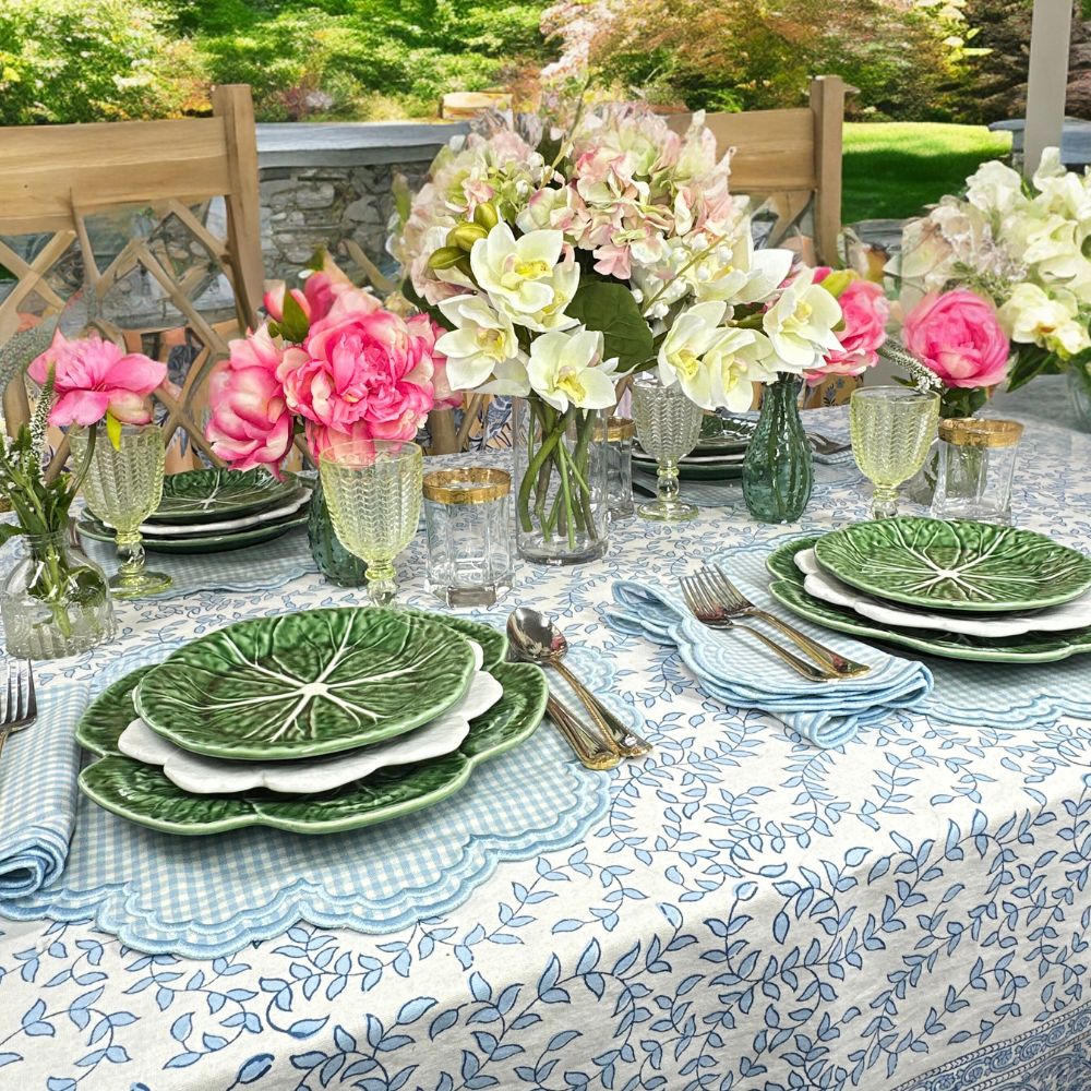Bettina Blue Gingham Napkins, Set of 4