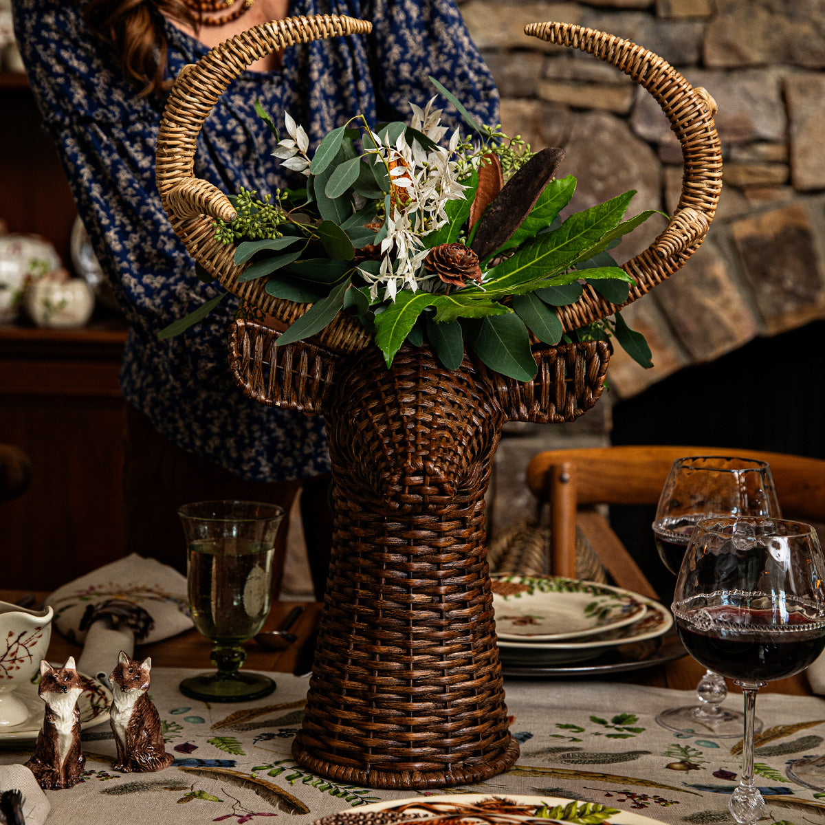 Juliska Devon Willow Stag Vase, 22"