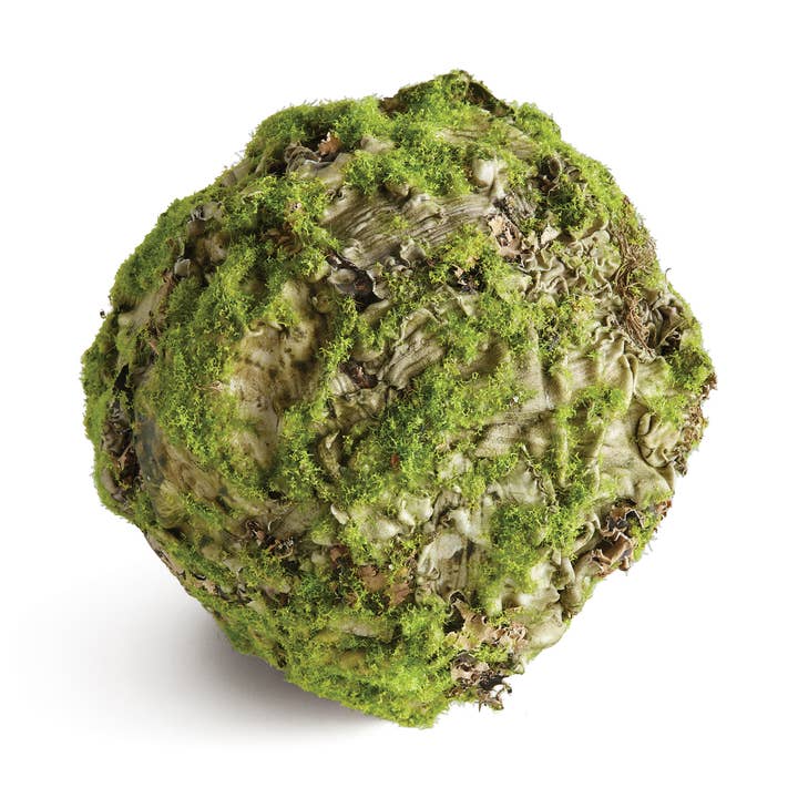 Faux Mossy Lichen Orb, Large