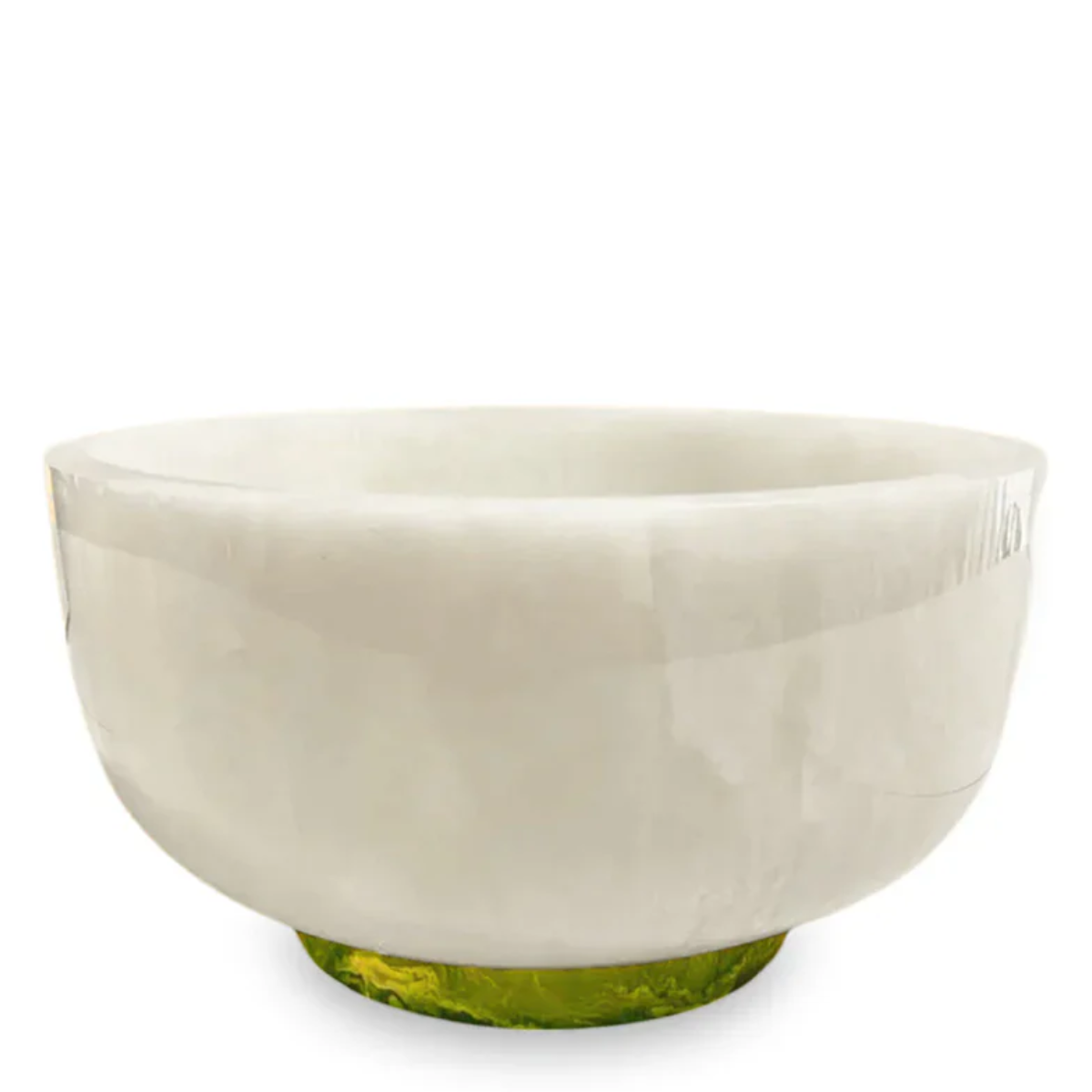 Beatriz Ball Rio Resin Large Bowl, White & Green