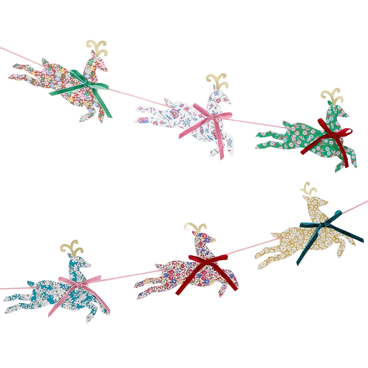 Meri Meri x Liberty Reindeer Garland
