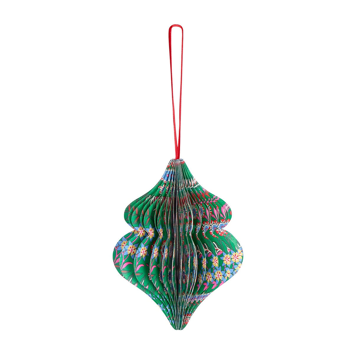 Meri Meri x Liberty Paper Honeycomb Tree Decorations, Set of 6