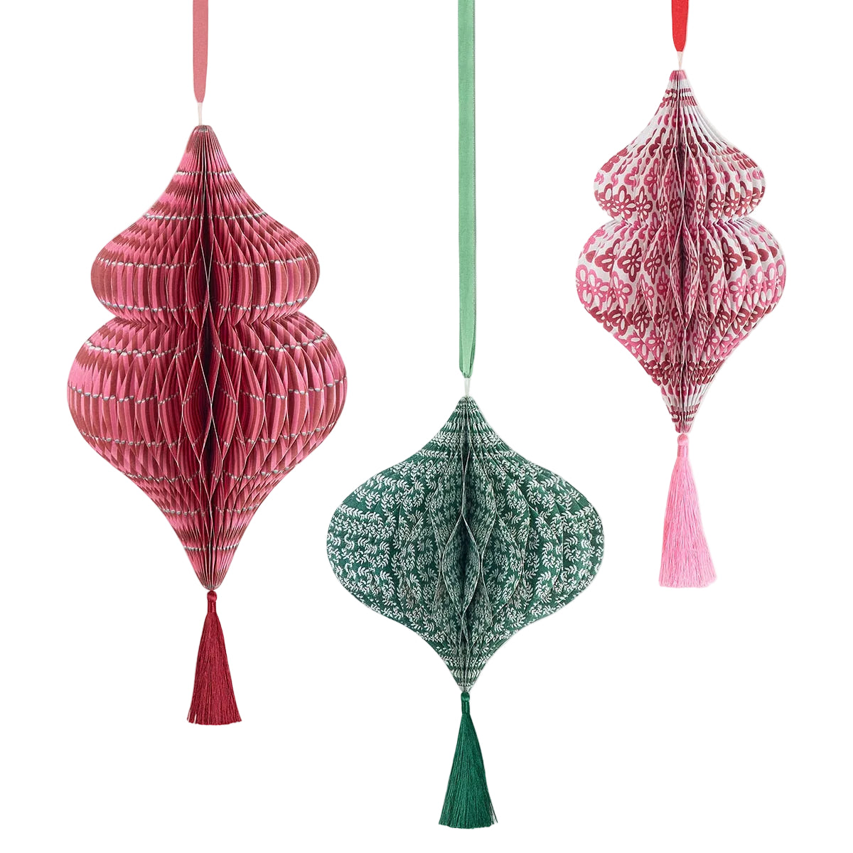 Meri Meri x Molly Mahon Large Paper Honeycomb Decorations, Set of 3