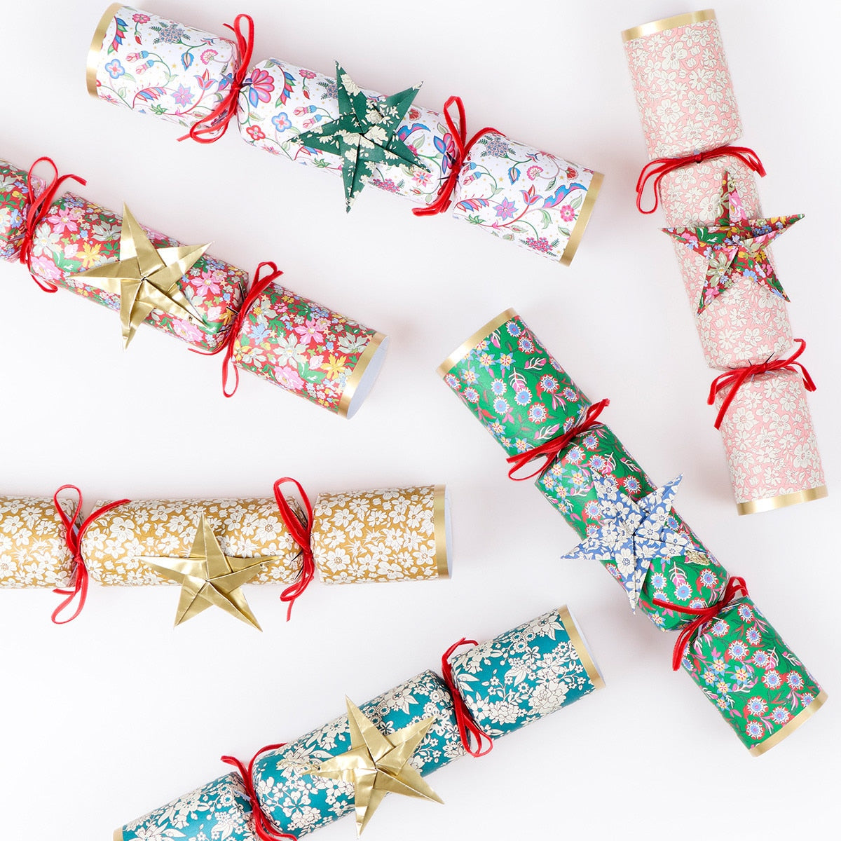 Meri Meri x Liberty Origami Star Crackers, Set of 6