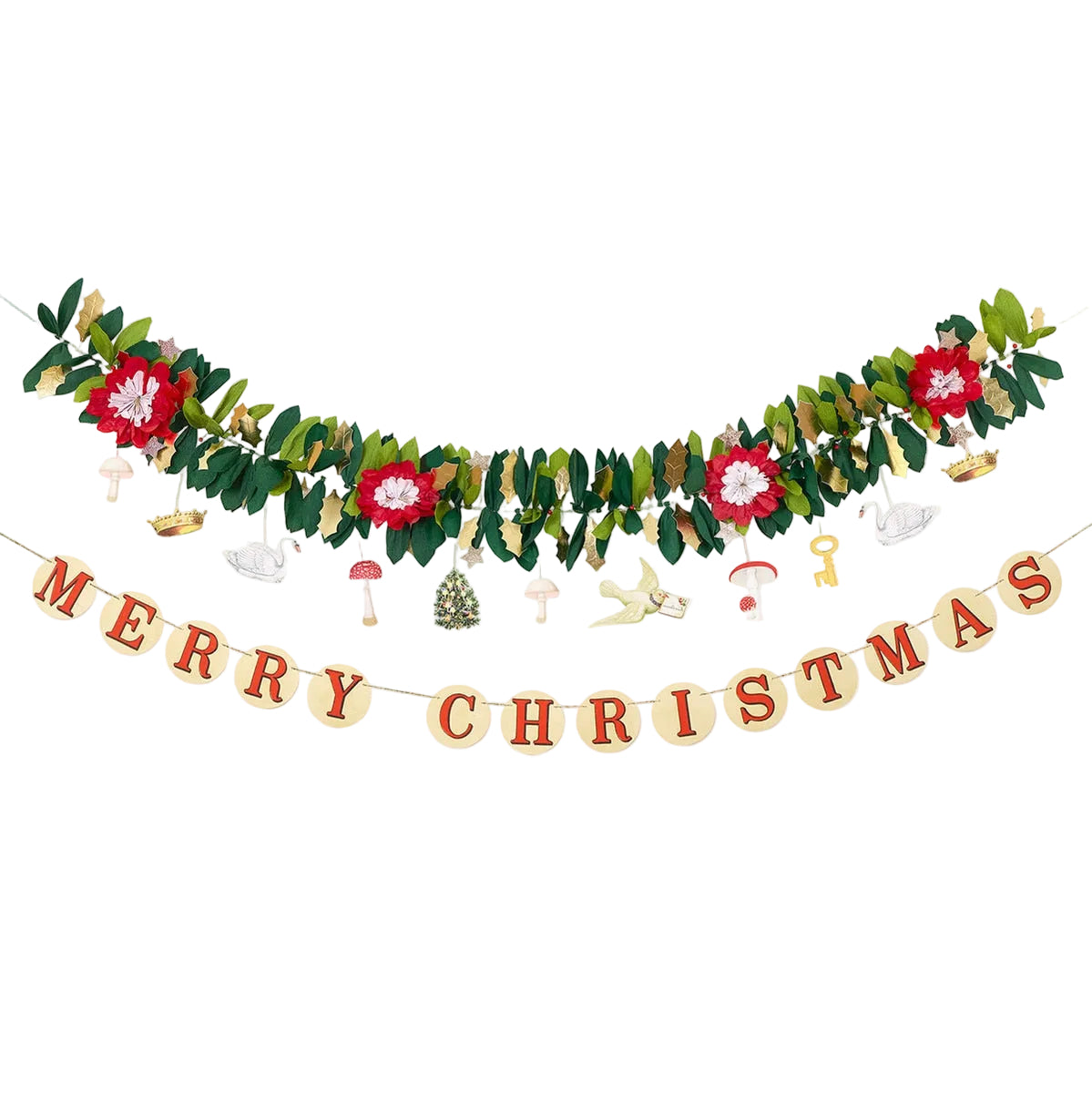 Meri Meri x John Derian Christmas Garland Set of 2