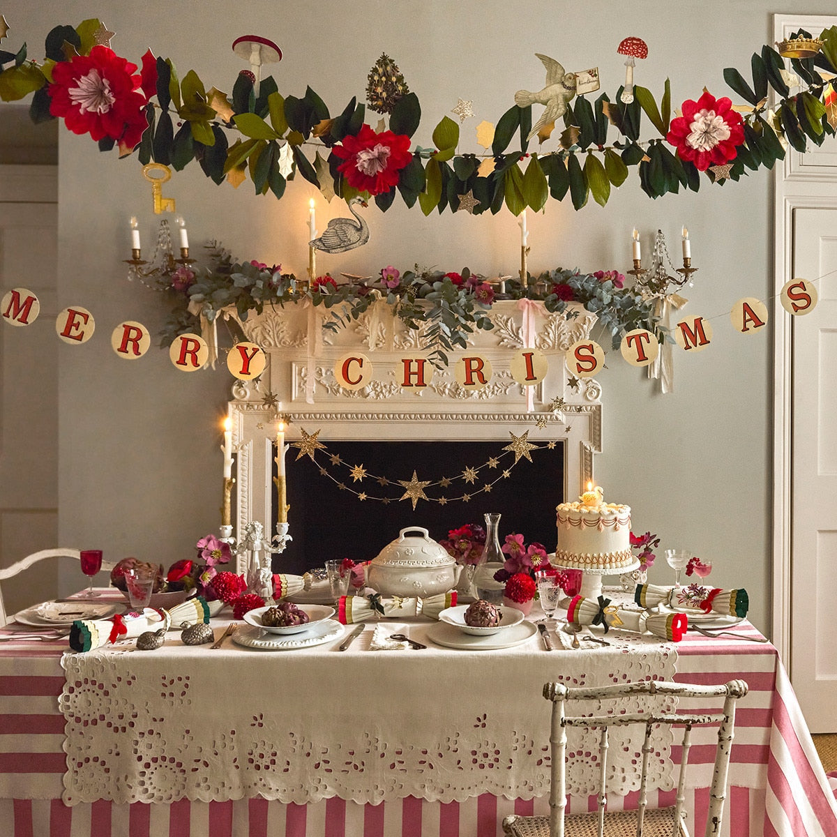 Meri Meri x John Derian Christmas Garland Set of 2