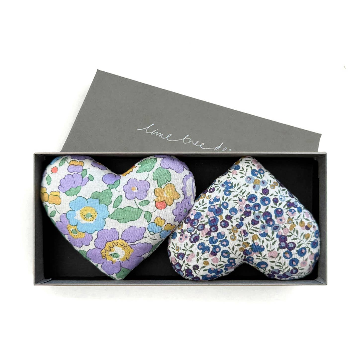 Lavender Heart Sachets, Lavender Ladies, Set of 2