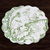 Beatriz Ball VIDA Chinoiserie Reversible Round Placemats, Green & White
