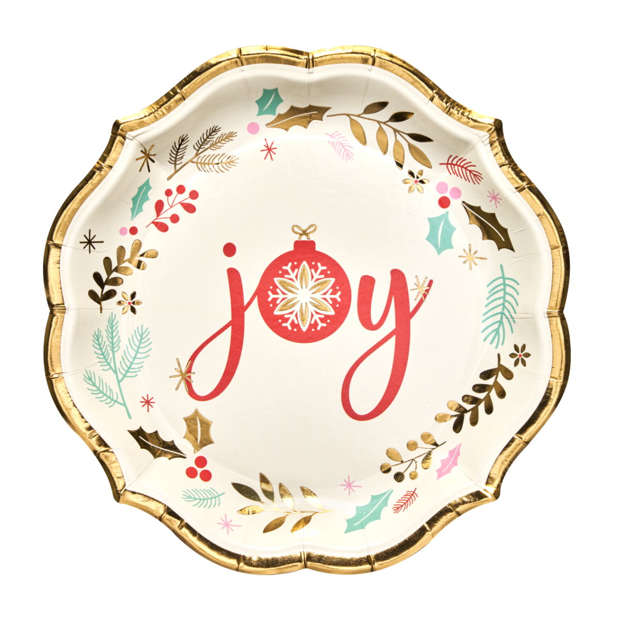 Vintage Santa Salad Plates, Package of 8