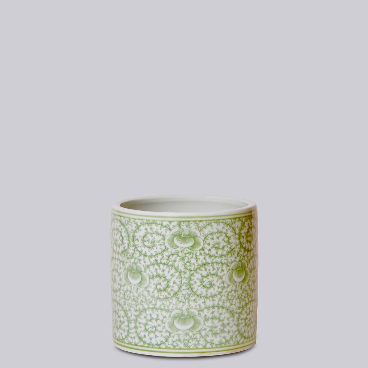 Brenda Scrolling Peony Cachepot