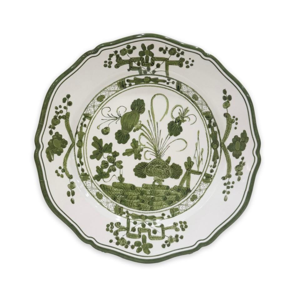 Beatriz Ball Vida Faenza 9" Melamine Salad Plate, White & Green