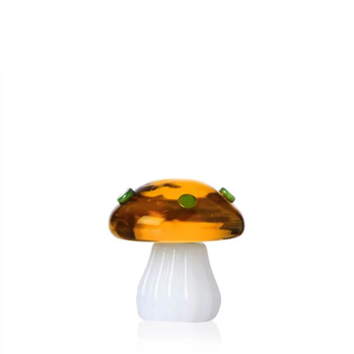 Ichendorf Alice Amber Mushroom with Green Dots