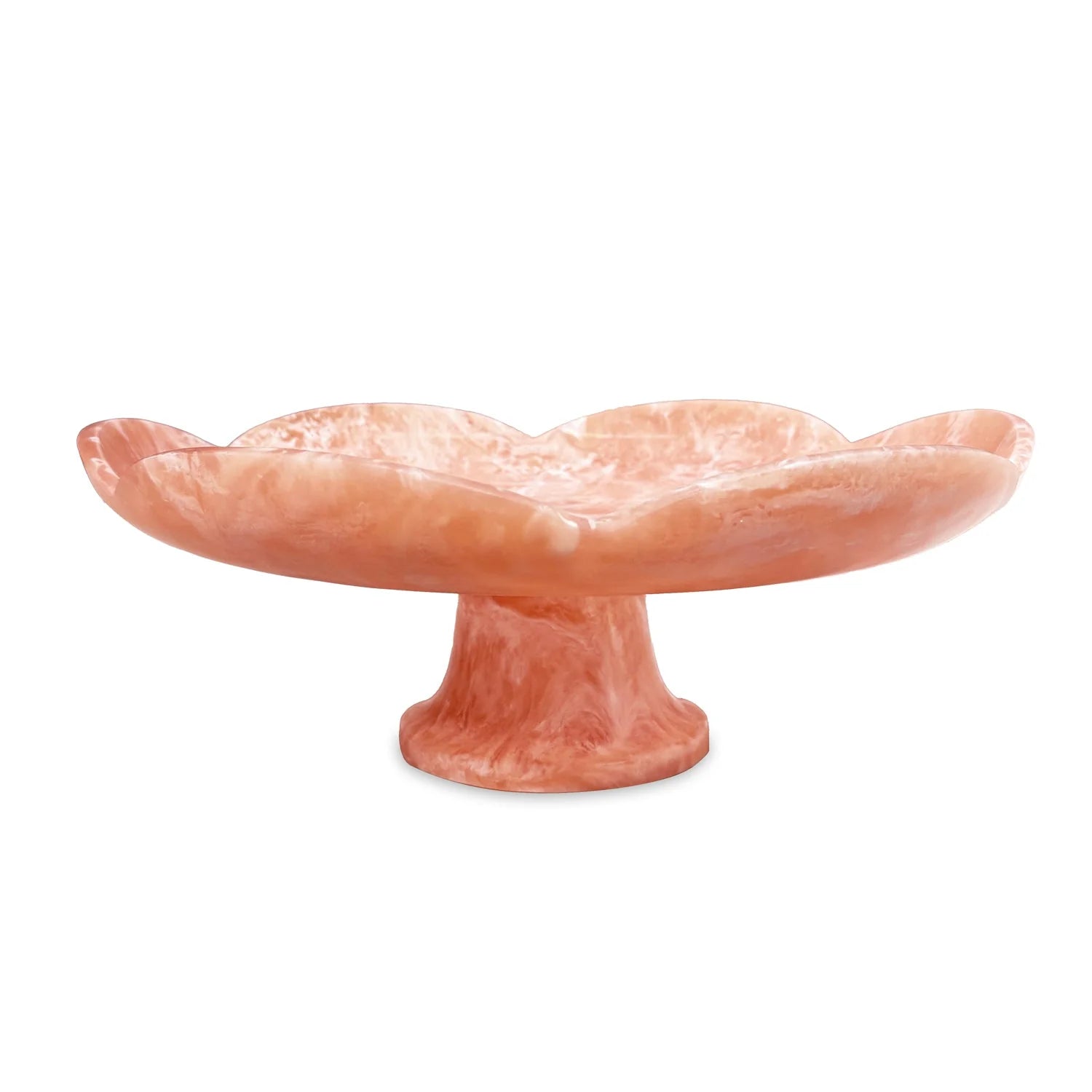 Beatriz Ball Resin Amelia Pedestal Cake Plate, Peach